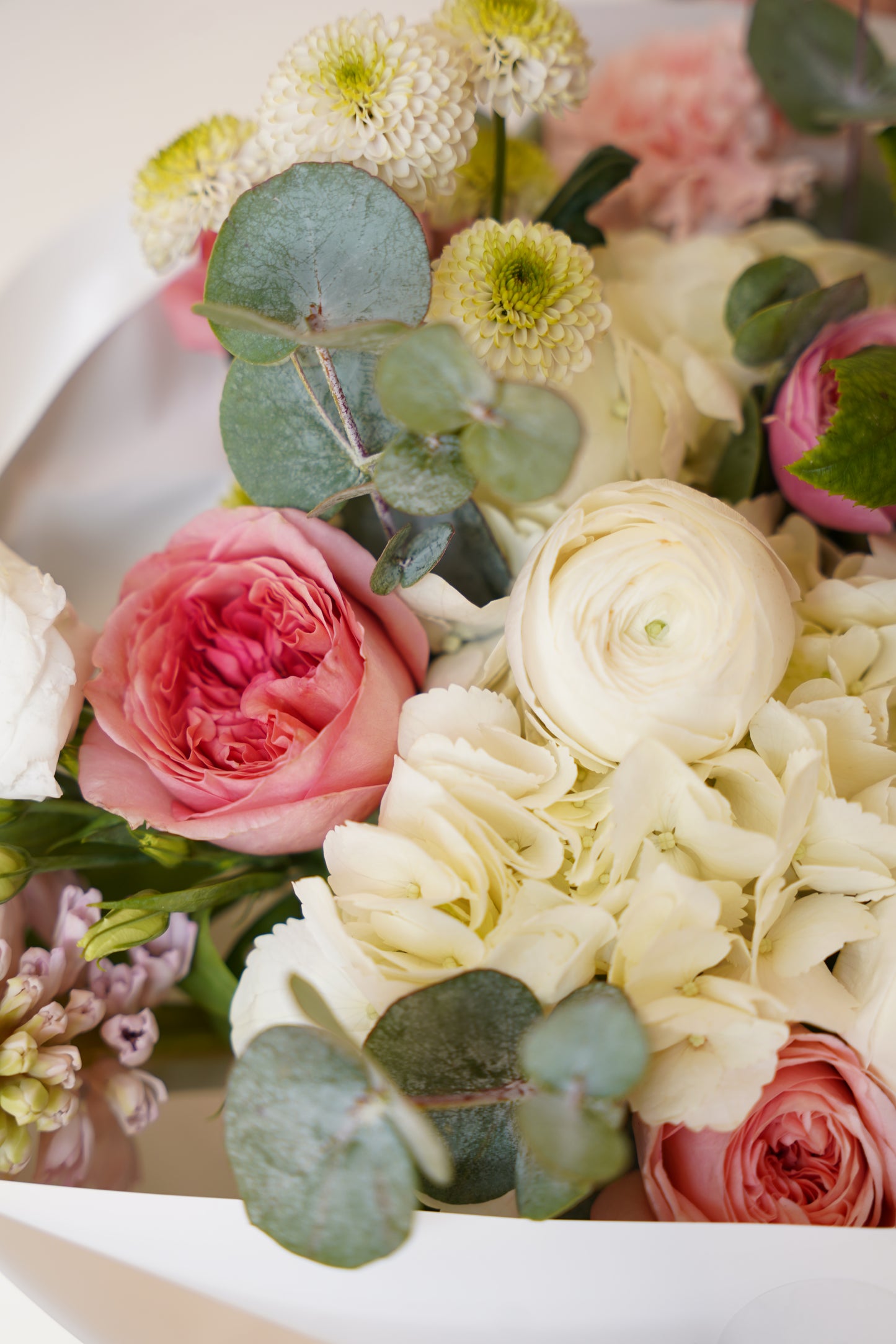 Whispers of Spring- Hydrangea, Ranunculus, Roses Bouquet