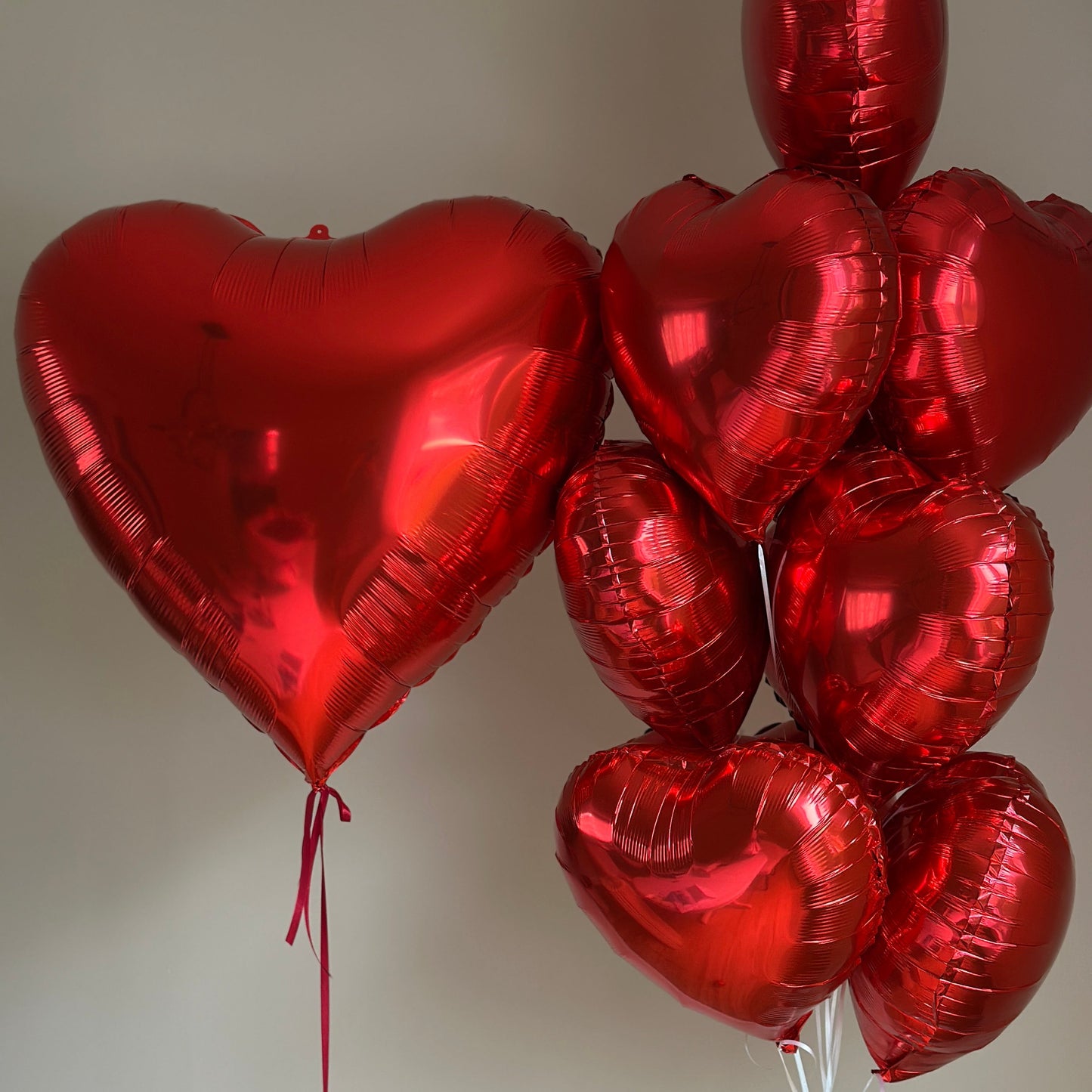 Luxury Valentine Heart Balloons with Custom Message