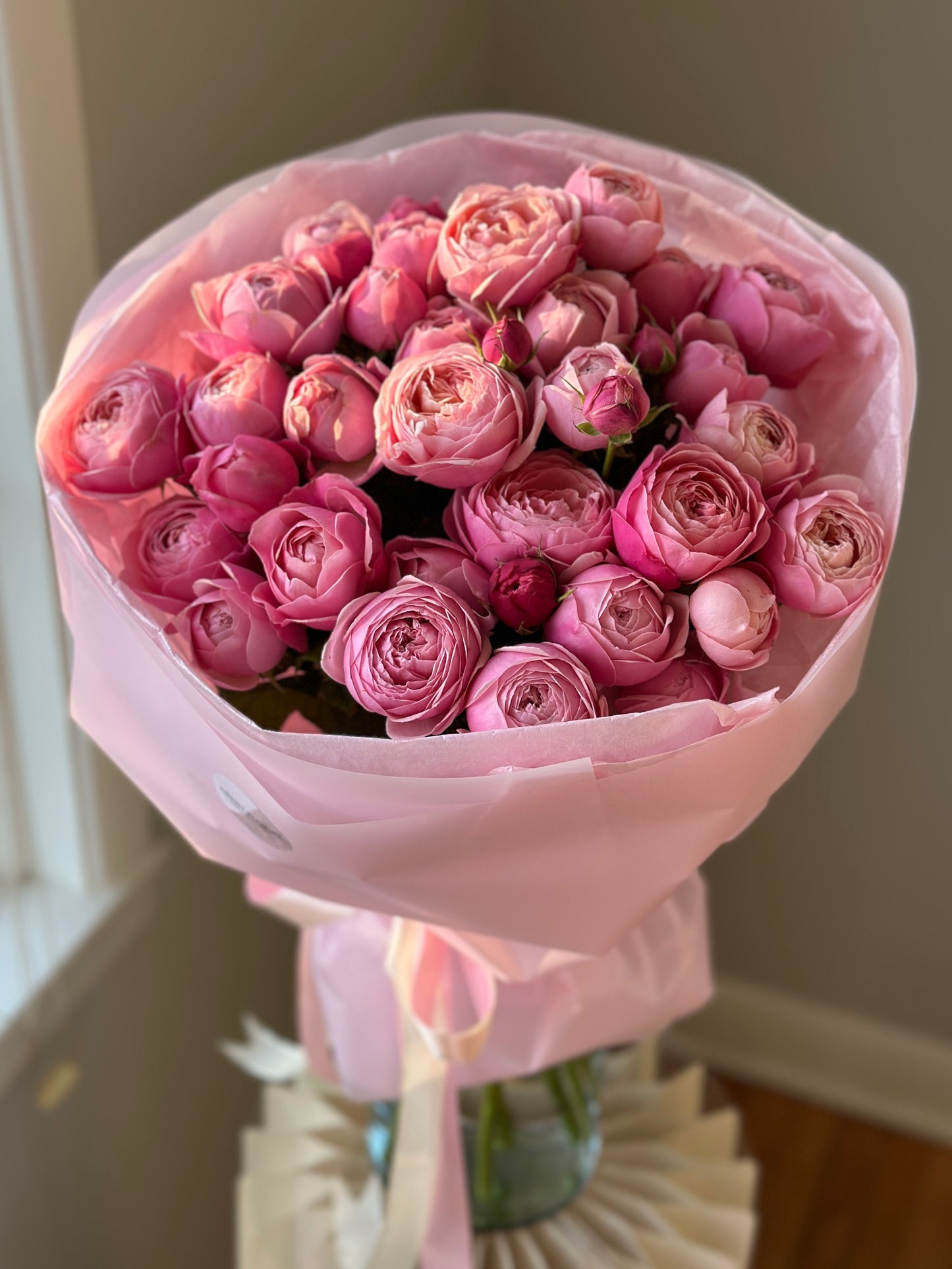 Bouquet “Blush peony roses”