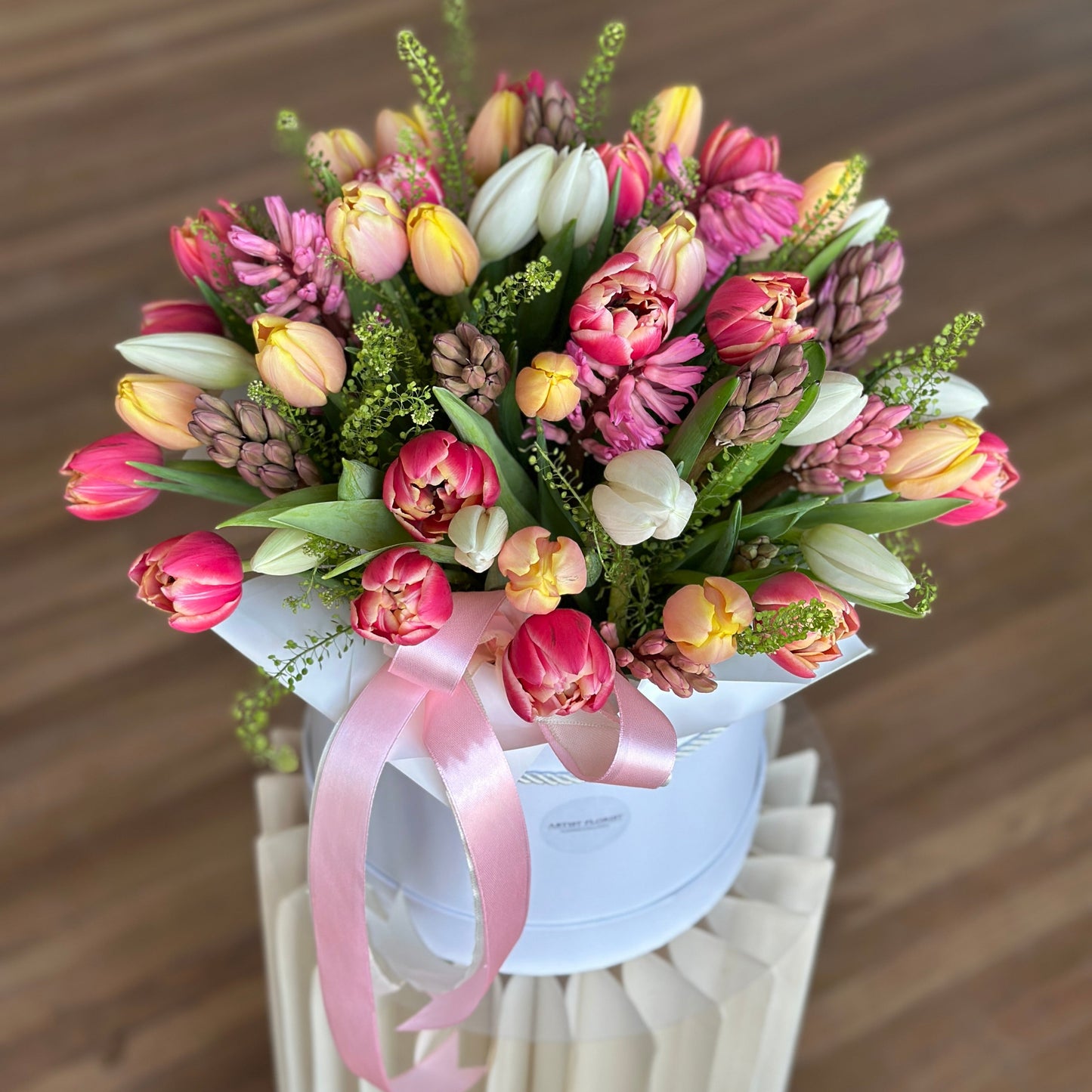 Elegant Spring Box Arrangement