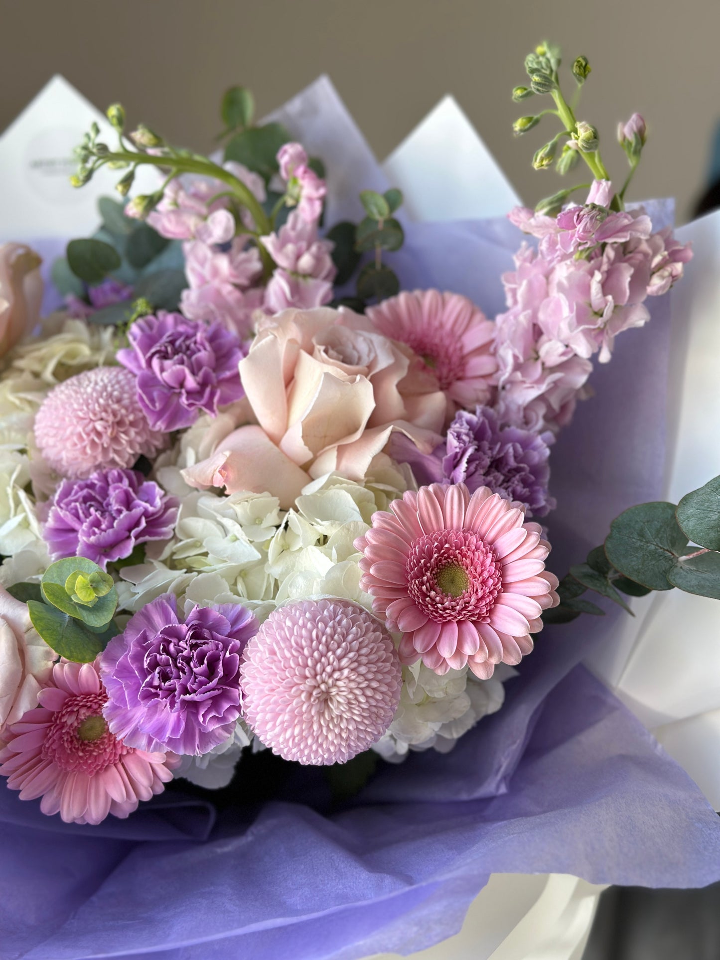 Purple Obsession – Elegant Purple Flower Bouquet